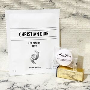 Dior Relaxing Duo: 1 Set of Eye Patches & 1 Miss Dior Rose Bath Bomb